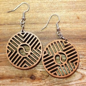 Geometric Chevron Dangles